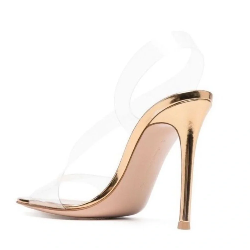 GIANVITO ROSSI Metropolis  PVC slingback sandals
